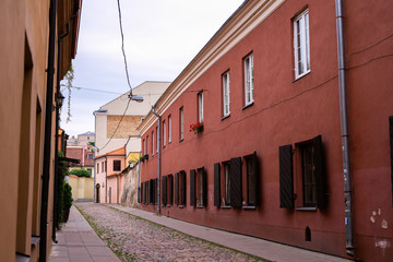 Vilnius old town in a beautiful summer day. Lithuania, Vilnius, august 2018