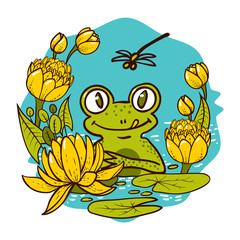 Children s Print. The King Is a Frog.