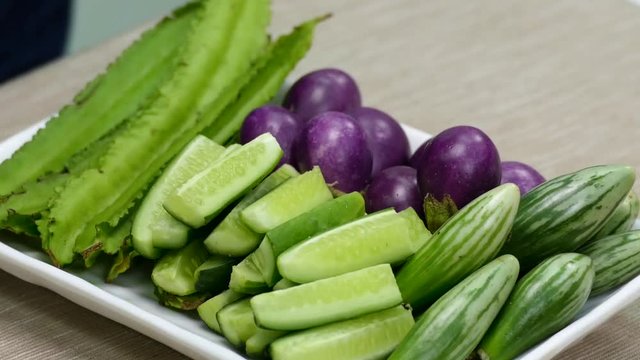 Thai Side Dish,
Asian Side Dish,
Thai Vegetable Side Dish,
Shooting in Studio