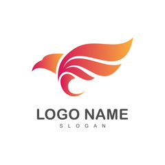 Obraz premium eagle logo template ready for use