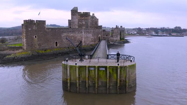 Blackness castle at coast Firth of Forth in Sotland