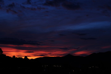 Naklejka premium Sunset