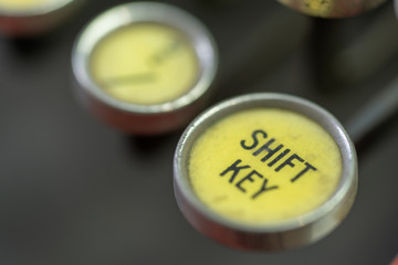 Antique Typewriter Shift Key