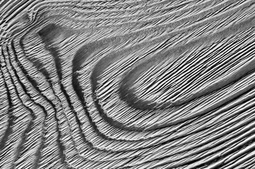 Rough brushed wood texture, fiber of larch, internal tree structure, molded board surface, natural monochrome background, macro shot