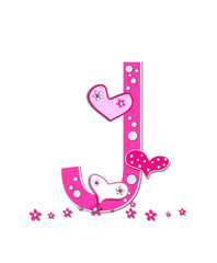 Alphabet Heartfull J