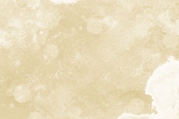 Watercolor yellow texture with abstract washes and brush strokes on the white paper background. Digital paper background.