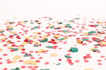 Fototapeta na wymiar Mixed colorful confetti