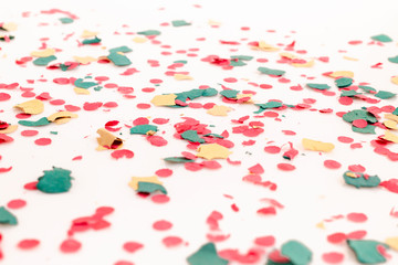 Mixed colorful confetti