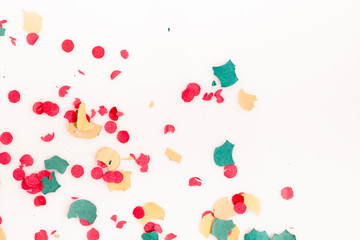 Mixed colorful confetti