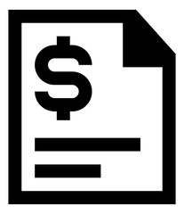 Financial Document Vector Icon