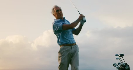 Golfing into the clouds