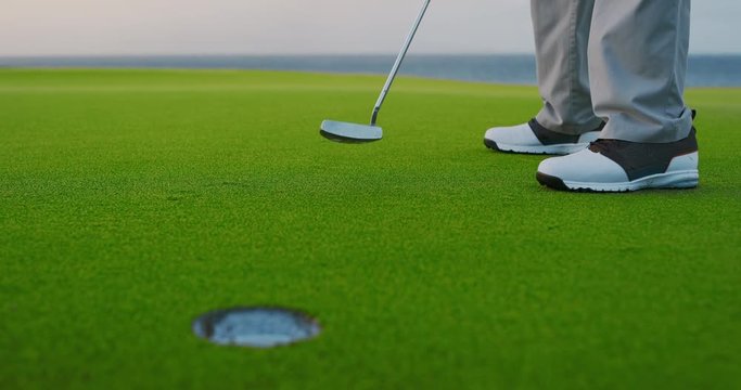 Putting into the hole