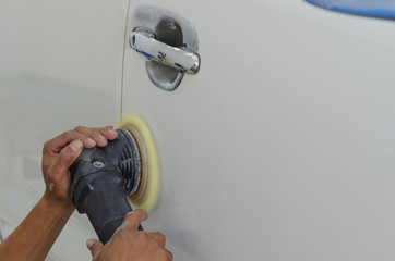 Car paint polishing