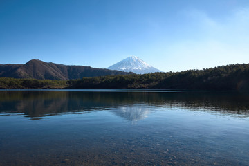 西湖から見る富士山