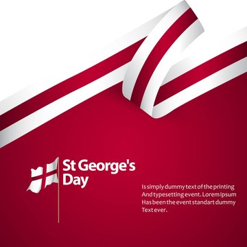 ST George's Day Vector Template Design Illustration