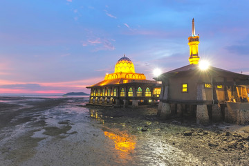 Masjid Al Hussain in Kuala Perlis city, Malaysia