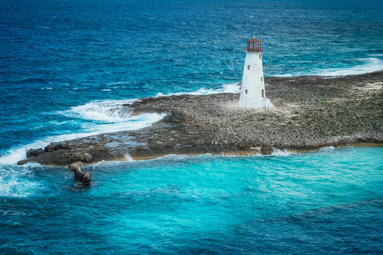 Lighthouse on Island Jetty