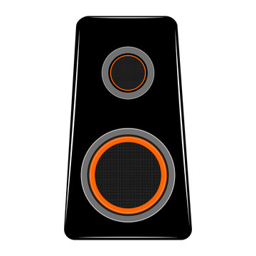 Isolated speaker box image. Vector illustration design