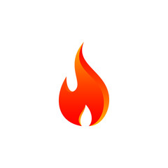 modern flame fire red design