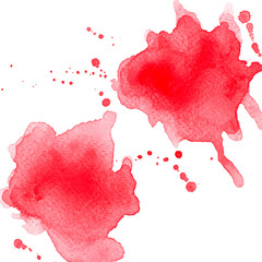 red watercolor.