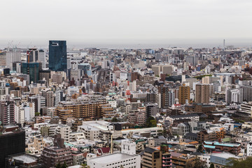 Kobe city skyline in Japan