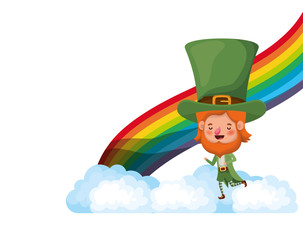 leprechaun with rainbow avatar character