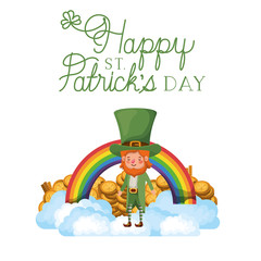 leprechaun standing with coins avatar character