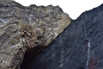 Two tone rock wall