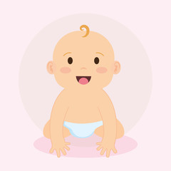 cute little baby character