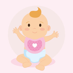 cute little baby character