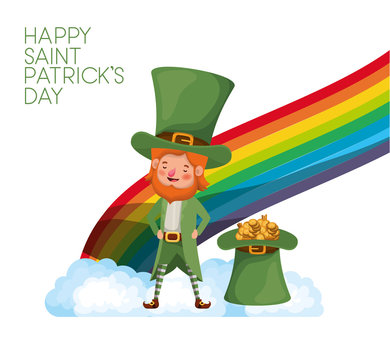 leprechaun standing with coins avatar character