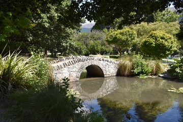 Fototapeta na wymiar The botanical gardens in Queenstown New Zealand