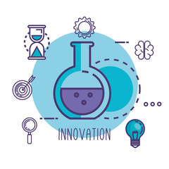 tube test with innovation icons