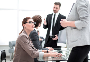 employees of the company work in the office