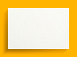 White canvas frame on yellow background with soft shadow.