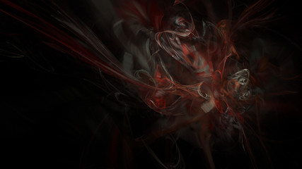 Fantasy chaotic colorful fractal pattern. Abstract fractal shapes. 3D rendering illustration background or wallpaper