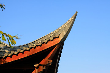 Fototapeta na wymiar Chinese ancient building eaves