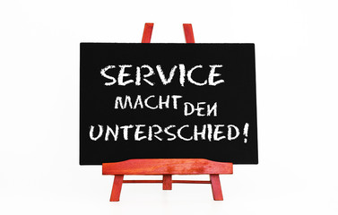 Service macht den Unterschied