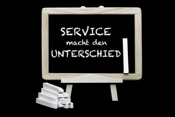 Service macht den Unterschied