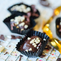 Malaysian's local food , chocolate almond london shoots indoors with available lights