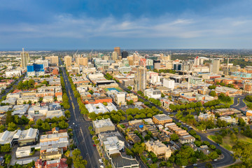 Fototapeta na wymiar Aerial view of Adelaide in Australia