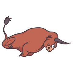 funny bull cartoon