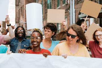 Peaceful protest in downtown Kansas City