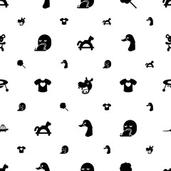 cartoon icons pattern seamless white background