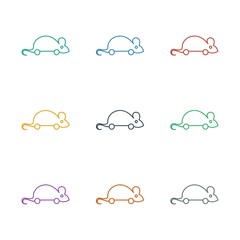 mouse toy icon white background