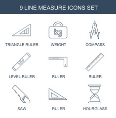 9 measure icons