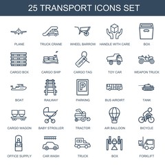 25 transport icons