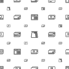 debit icons pattern seamless white background