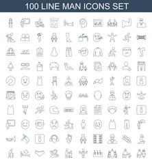 100 man icons