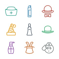 9 cap icons